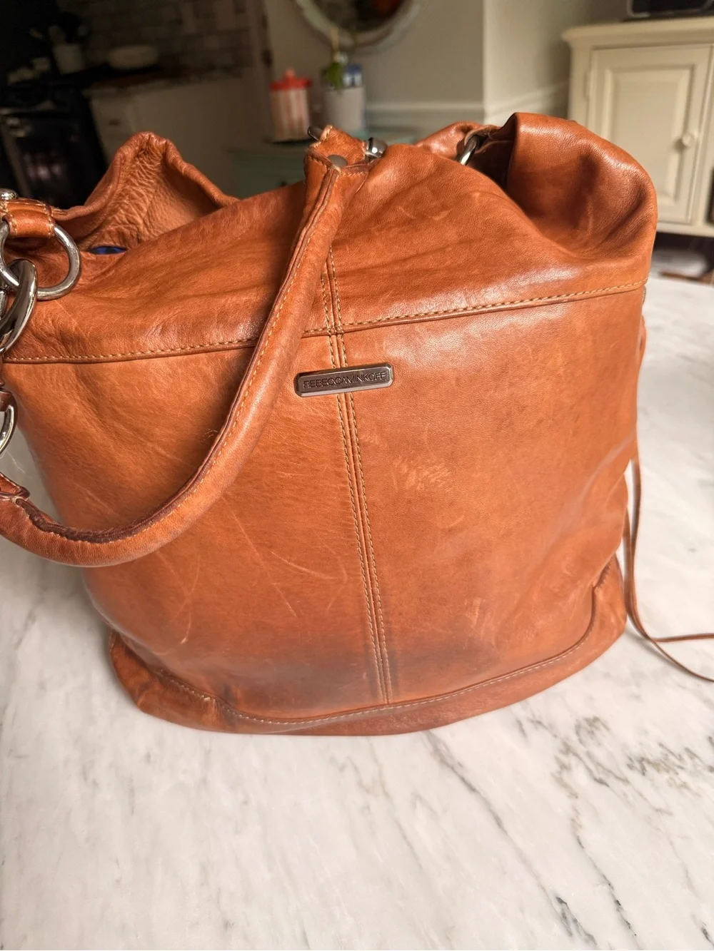Rebecca Minkoff True Love Studded Leather Hobo Bag - Tan